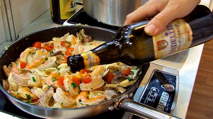 Cuisiner avec de la bière